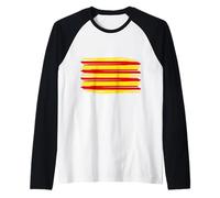Catalan Flag Raglan Baseball Tee