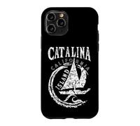 Catalina Island California Big Wave Sailing Nautical Retro Case for iPhone 11 Pro
