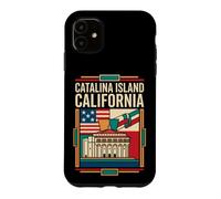 Catalina Island California Flag Coastal Travel Art Case for iPhone 11