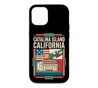 Catalina Island California Flag Coastal Travel Art Case for iPhone 12/12 Pro