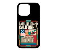 Catalina Island California Flag Coastal Travel Art Case for iPhone 15 Pro Max