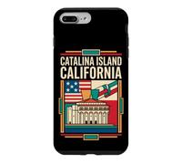 Catalina Island California Flag Coastal Travel Art Case for iPhone 7 Plus/8 Plus