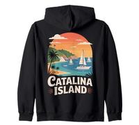 Catalina Island California Hiking Zip Hoodie