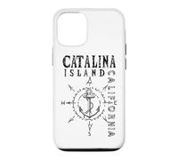 Catalina Island California Nautical Compass Rose Sailing Case for iPhone 12/12 Pro