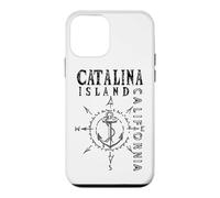 Catalina Island California Nautical Compass Rose Sailing Case for iPhone 12 mini