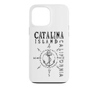 Catalina Island California Nautical Compass Rose Sailing Case for iPhone 13 Pro Max