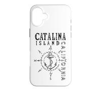 Catalina Island California Nautical Compass Rose Sailing Case for iPhone 16 Plus