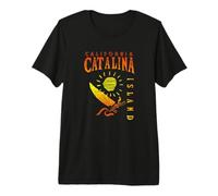 Catalina Island California Sailing Beach Catamarans, CA Sun Premium T-Shirt