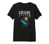 Catalina Island California Sailing Catamaran Retro Ocean Premium T-Shirt
