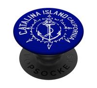 Catalina Island California Sailing Compass Rose PopSockets Adhesive PopGrip