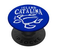 Catalina Island California Sea Turtle Aquatic Nautical Art PopSockets Adhesive PopGrip