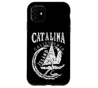 Catalina Island California Souvenir, Sailing Sailboat Sunset Case for iPhone 11
