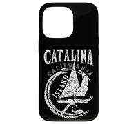 Catalina Island California Souvenir, Sailing Sailboat Sunset Case for iPhone 13 Pro
