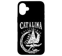 Catalina Island California Souvenir, Sailing Sailboat Sunset Case for iPhone 16 Plus