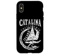 Catalina Island California Souvenir, Sailing Sailboat Sunset Case for iPhone X/XS
