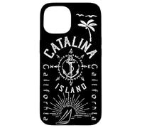 Catalina Island Sailing Compass Rose Beach Boat Case for iPhone 15