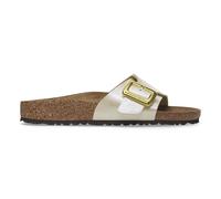 Catalina Single-Strap Mules Pearly White