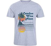 Catalina Wine Mixer T-Shirt Prestige Worldwide Step Brothers T Shirt Party California Movie Inspired Tees Gray L