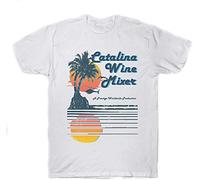Catalina Wine Mixer T-Shirt Prestige Worldwide Step Brothers T Shirt Party California Movie Inspired Tees White XL