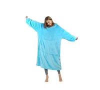 Catalonia Classy Fleece Wearable Blanket, Oversized Hoodie Blanket for Womens, Super Soft Warm Snuggle Hoodie, with Hood and Front Pocket, 170x93 cm, Blue