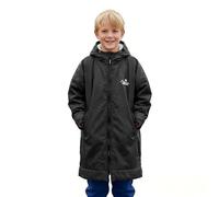 Catalonia Classy Kids Waterproof Changing Robe, Waterproof & Windproof Dry Poncho Robe for Surf Beach Swimming, Warm Sherpa Lined Swim Coat for Girls Boys