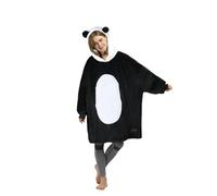 Catalonia Classy Oversize Hoodie Blanket, Fluffy Fleece Hoody Wearable Blanket Sweatshirt, Soft Warm Comfortable Giant Hoodie Robe Cute Animals Hoodies for Women Men Kids, Panda