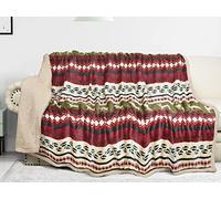 Catalonia Classy Sherpa Fleece Blanket, Reversible Throw Large for Sofa Bed, Super Soft All Season Comfort Caring Gift, 150 x 200 cm, Christmas Deer