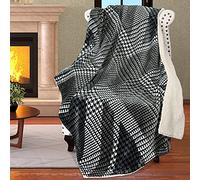 Catalonia Classy Union Jack Flag Blanket Fleece Sherpa Sofa Throw, UK Great British Flag Cover for Couch Cozy Soft Plush Patriotic Blanket Warm Single Bed England Throw 180 x 130 cm Grey