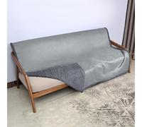 Catalonia Classy Waterproof Bed Blanket, Pleasure Sofa Couch Cover, Bed Protector for Lovers, Fleece Sherpa Throw for Adults, 150 x 130 cm Grey