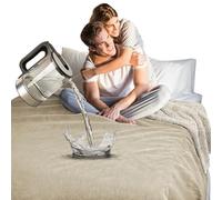 Catalonia Classy Waterproof Blanket for Bed 150×130 cm, Reversible Cozy Sherpa Fleece Throw, Washable Soft Protective Blanket for Sofa Couch Camping Adults Kids