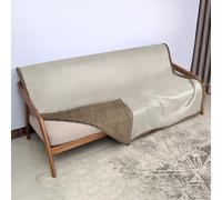Catalonia Classy Waterproof Blanket for Bed, Pleasure Sofa Couch Cover, Bed Protector for Lovers, Fleece Sherpa Throw for Adults, 203 x 152cm Tuape/Brown