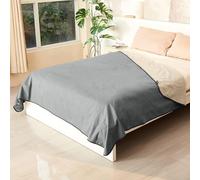 Catalonia Classy Waterproof Blanket for Bed, Reversible Fleece Blanket, Couch Protector, Bedspread, Sofa Cover, Liquid-Proof Love Blanket, 203 X 152cm,Grey/Taupe