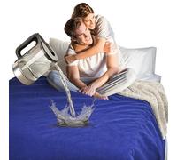 Catalonia Classy Waterproof Blanket, Reversible Cozy Sherpa Protective Throw, Washable Soft Fleece Lining Blanket for Bed Sofa Couch