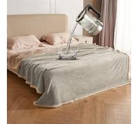 Catalonia Classy Waterproof Fleece Sherpa Blanket for Bed & Sofa, Cozy Protective Throw for Adults, Soft Lining Blanket for Camping, Boating, Couch Use