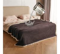 Catalonia Classy Waterproof Love Blanket, Liquid Pee Proof Fleece Sherpa Splash Blanket for Bed Couch Sofa, Protector Cover for Couples, Cozy Lining Throws for Camping Boating