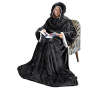 Catalonia Classy Wearable Blanket with Sleeves and Hood, Warm, Comfortable, Large Fleece Plush Throw Blanket with Sleeves, Gift for Adults, Women and Men