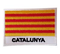Catalonia Flag Sew On Patch Catalan Aragon Balearic Islands Valencia Spain Badge