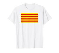 Catalonian Flag of Catalan - Senyera Value Graphic T-Shirt, Men, White, M