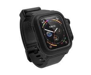 Catalyst 330ft Waterproof Case Designed for Apple Watch Series 6/SE/5/4 44mm, 100%, Premium Soft Silicone Watch Band, Shock Proof Rugged Protective case Designed for Apple Watch-Black