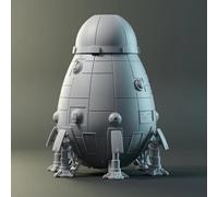 Catalyst Game Labs BattleTech | Miniatures | Overlord C-class Map Scale DropShip | Expansion | Miniature Game Ages 14+