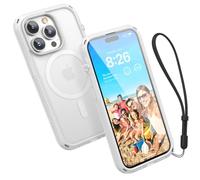 Catalyst Influence Case for iPhone 14 Pro, Compatible with MagSafe, Drop Proof, fingerprint Resistant, Durable, Easy to Clean and Install, 30% louder forward audio. Lanyard Included - Frosted