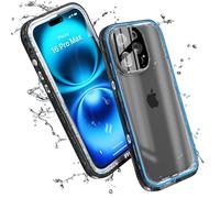 Catalyst Total Protection Case for iPhone 16 Pro Max - 5X More Waterproof Case for iPhone 16 Pro Max, Drop Proof with 9H Scratch Resistant Screen Protector, Wireless Charging, Clearer Audio Black