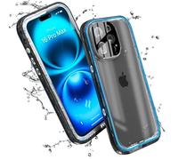 Catalyst Total Protection Case for iPhone 16 Pro Max, Waterproof up to 10 m, Shockproof, Scratch-Resistant, Integrated Screen Protector, Optimised Noise Cancelling, Black