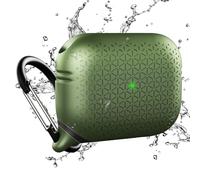 Catalyst Waterproof Special Edition Case for AirPods Pro (1st and 2nd Gen) Wireless and USB-C Charging Compatible, One-Piece Design, High Drop Protection, with Carabiner, Soft-Touch - Army Green