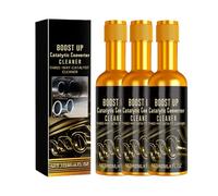 Catalytic Converter Cleaner - 120ml Fuel Additive for Gas/Diesel Cars - Cleans Exhaust System, Removes Carbon Deposits, Boosts Performance Via Fuel System (3pcs)
