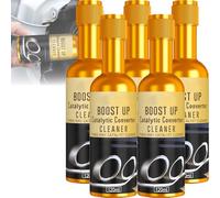 Catalytic Converter Cleaner, 120ml Three-Way Catalytic Cleaner, Exhaust System Pipe Carbon Removal Cleaning Agent, No-Disassembly Exhaust Treatment (5pcs)