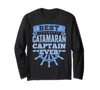 Catamaran Sailing Captain Sailor Best Catamaran Captain Ever Long Sleeve T-Shirt