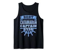 Catamaran Sailing Captain Sailor Best Catamaran Captain Ever Tank Top