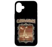Catamaran-Sailing Yachting-Sailor Vintage Boat-Catamaran Case for iPhone 16 Plus