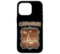 Catamaran-Sailing Yachting-Sailor Vintage Boat-Catamaran Case for iPhone 16 Pro